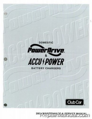 ... Battery Charger Domestic PowerDrive Battery Chargers Service Manual 1