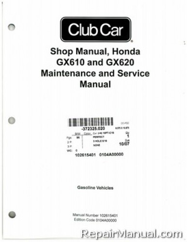 Honda gx620 shop manual #7