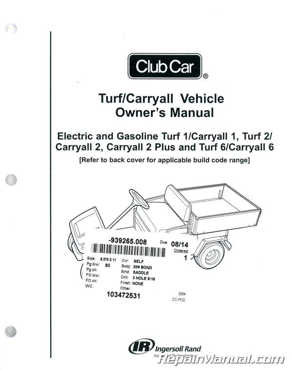 Manuals 2008 Club Car Carryall 2 Electric Factory Service Work Shop Manual Pdf Full Version Hd Quality Shop Manual Acrepairacservice Francocorato It