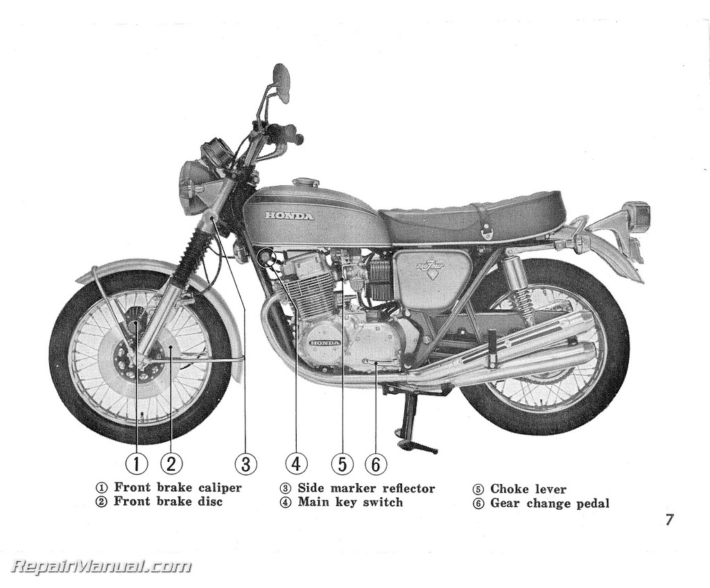 1972 Honda cb750 repair manual #5