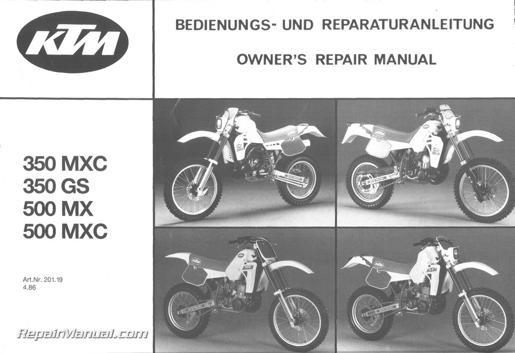 Home / ATV &amp; Motorcycle Repair Manuals / KTM Motorcycle Manuals / 1986 ...