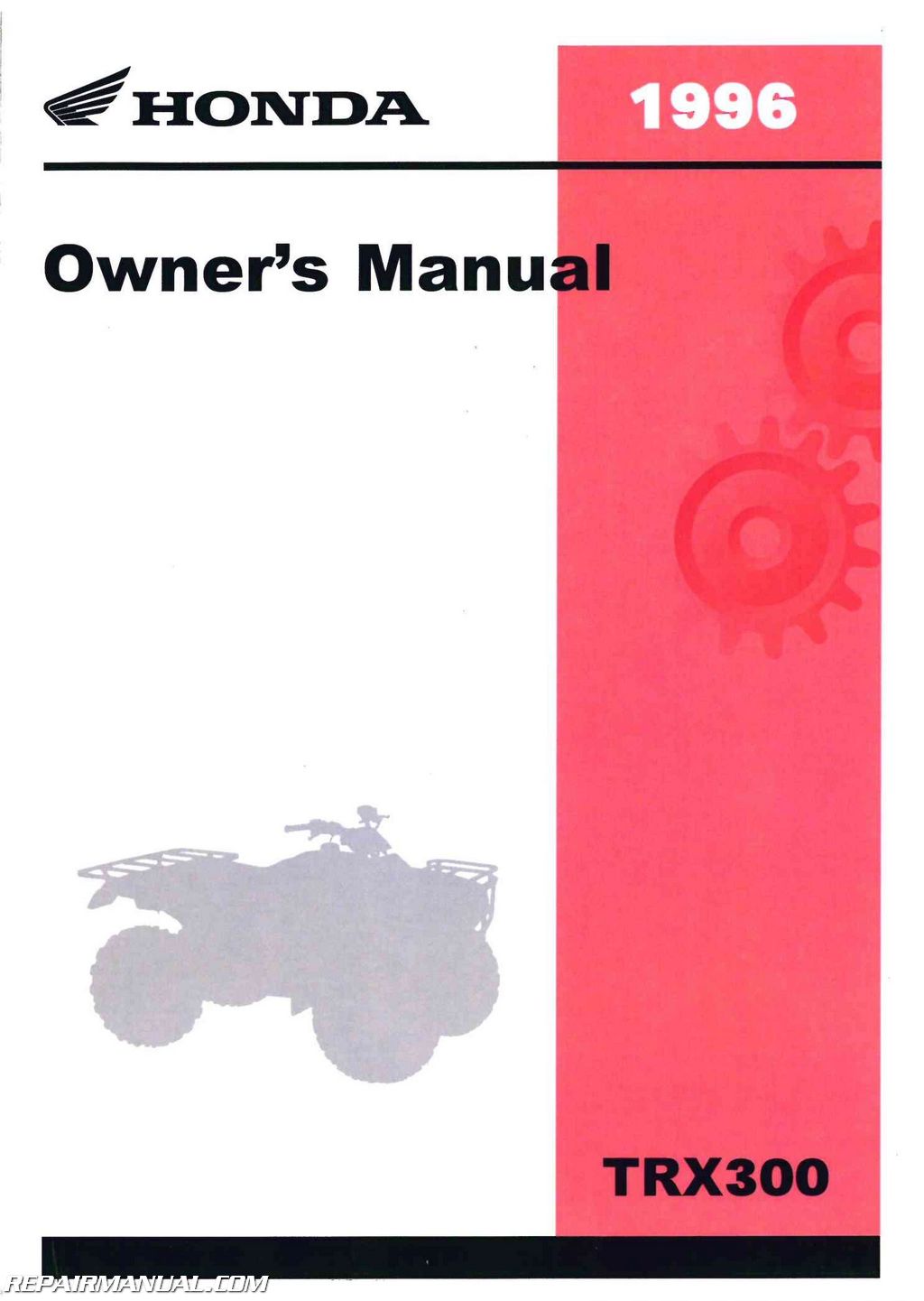 Honda trx300fw repair manual