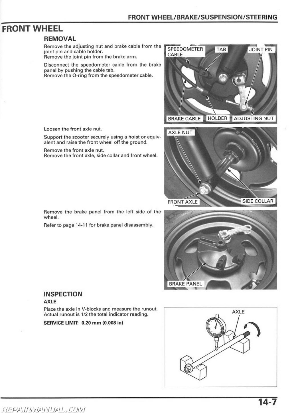 Honda moped repair manual #4