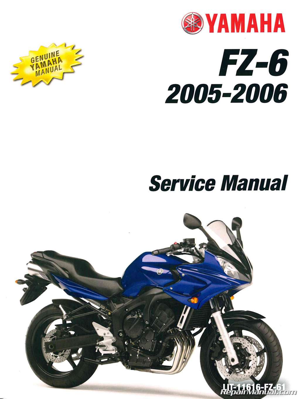 ... Repair Manuals / Yamaha Motorcycle Manuals / 2004-2006 Yamaha FZ6