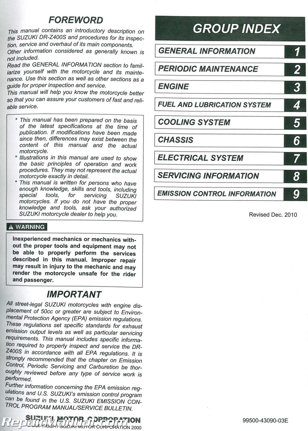 Suzuki drz 400 sm manual pdf