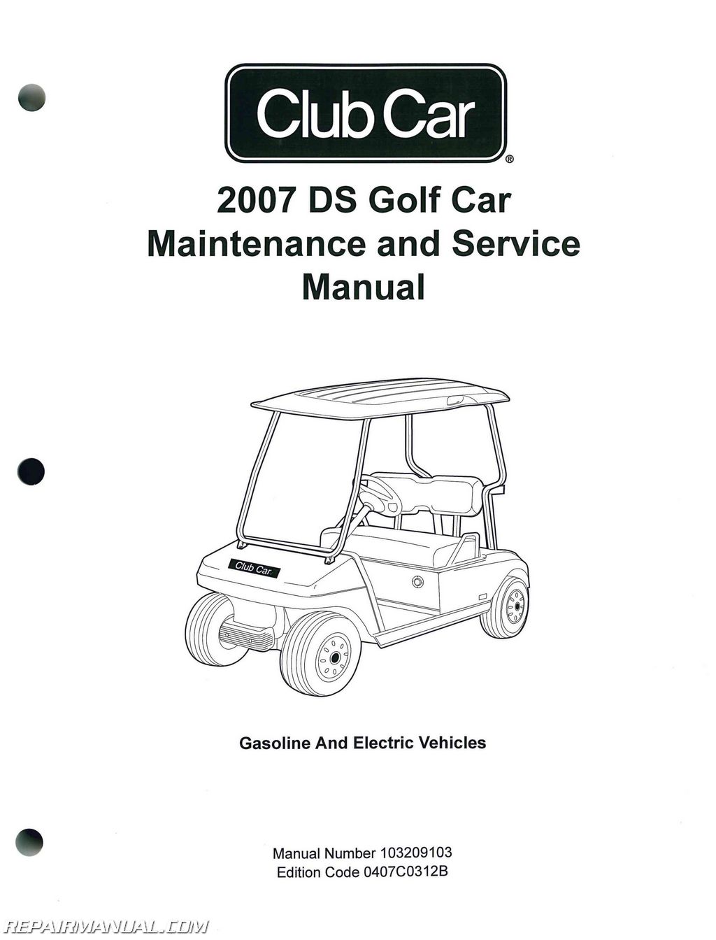 2007-Club-Car-DS-Golf-Car-Gas-And-Electric-Golf-Cart-Service-Manual 