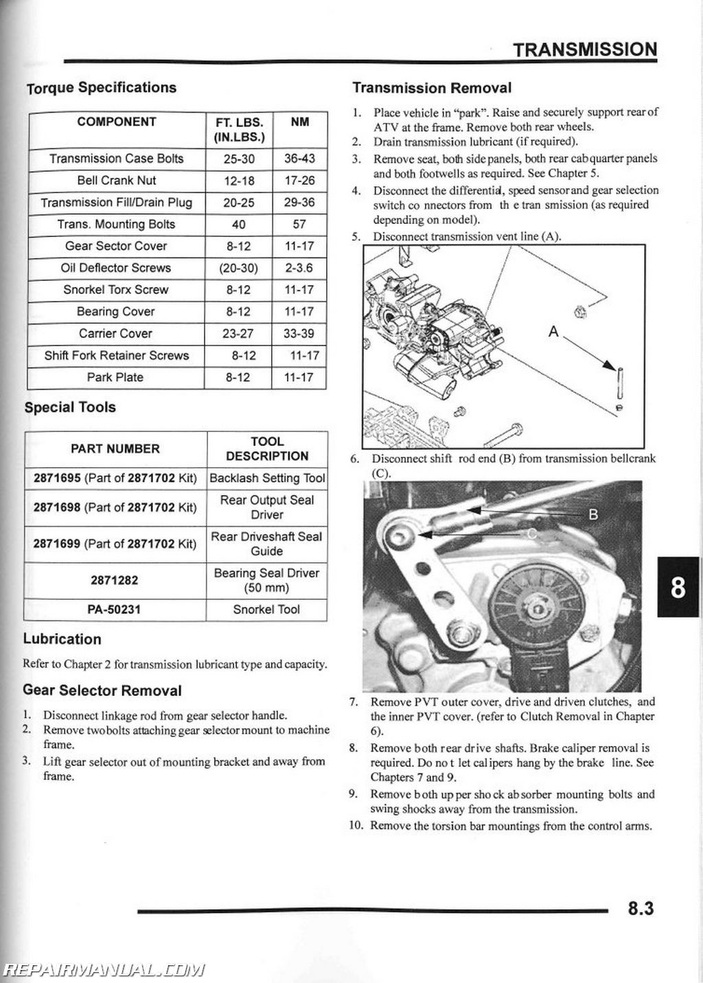 2000 Polaris Sportsman 500 Wiring Diagram from www.repairmanual.com