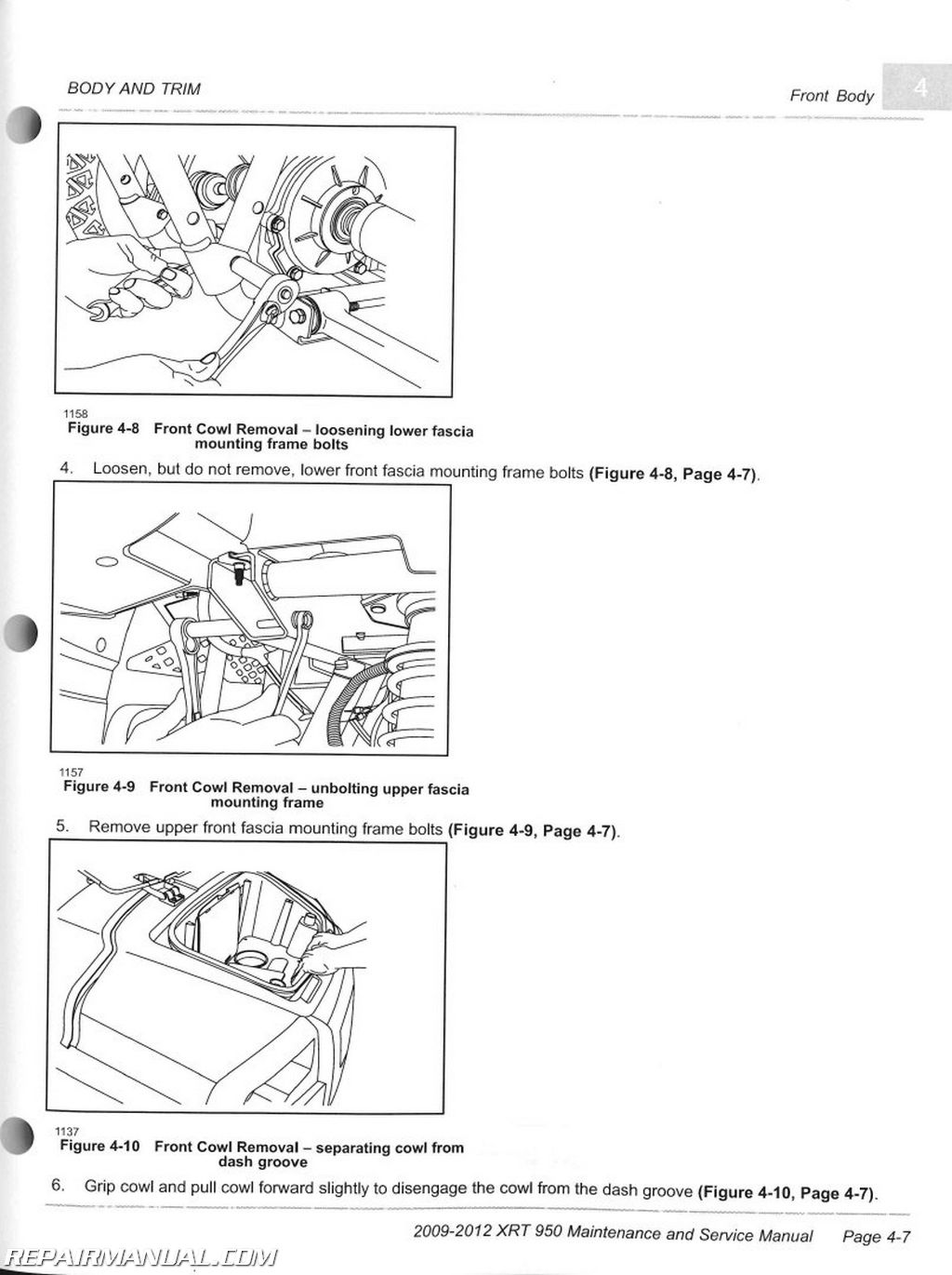 2009-2012 Club Car XRT 950 Maintenance Golf Cart Service Manual