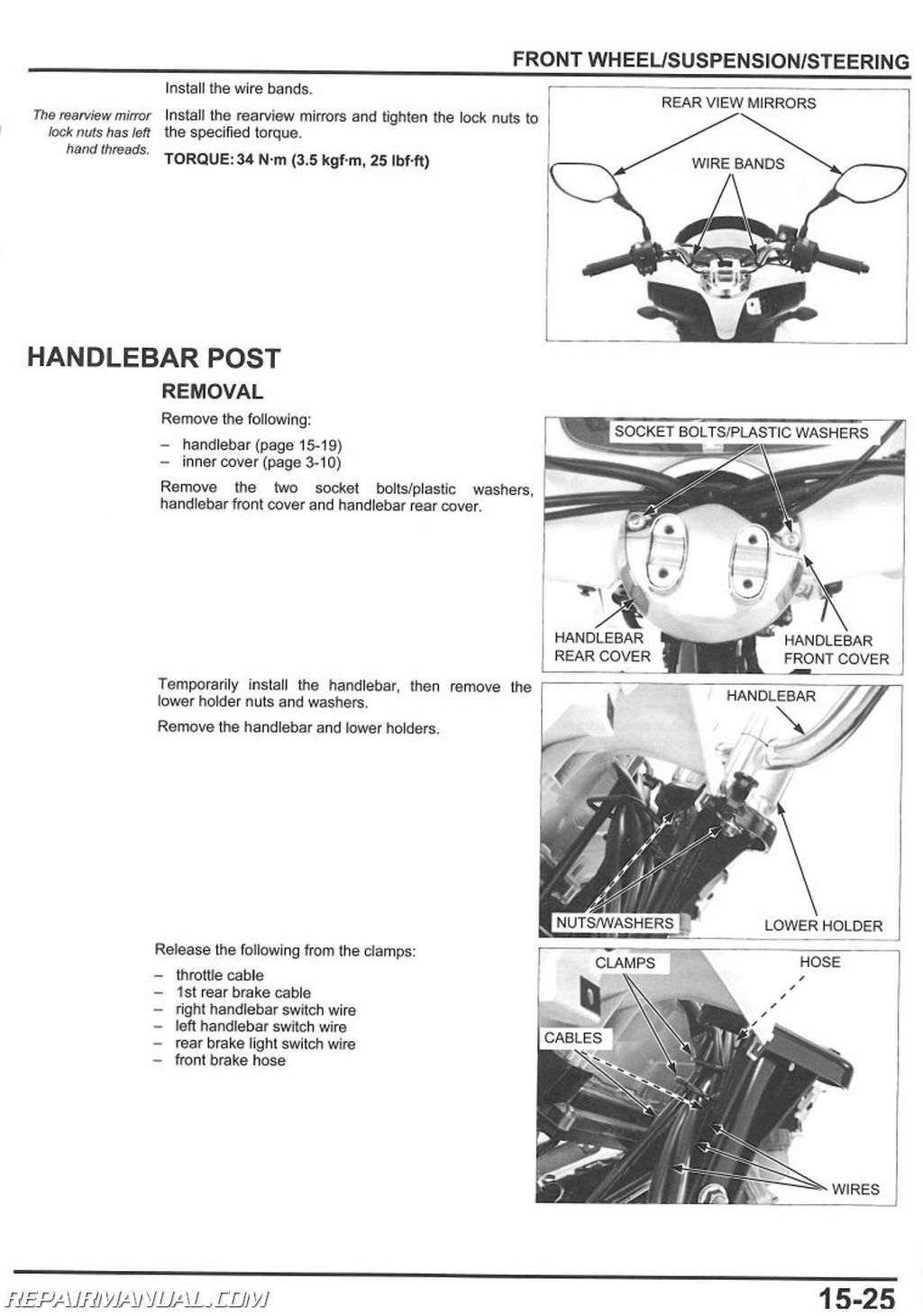 Honda moped repair manual #2