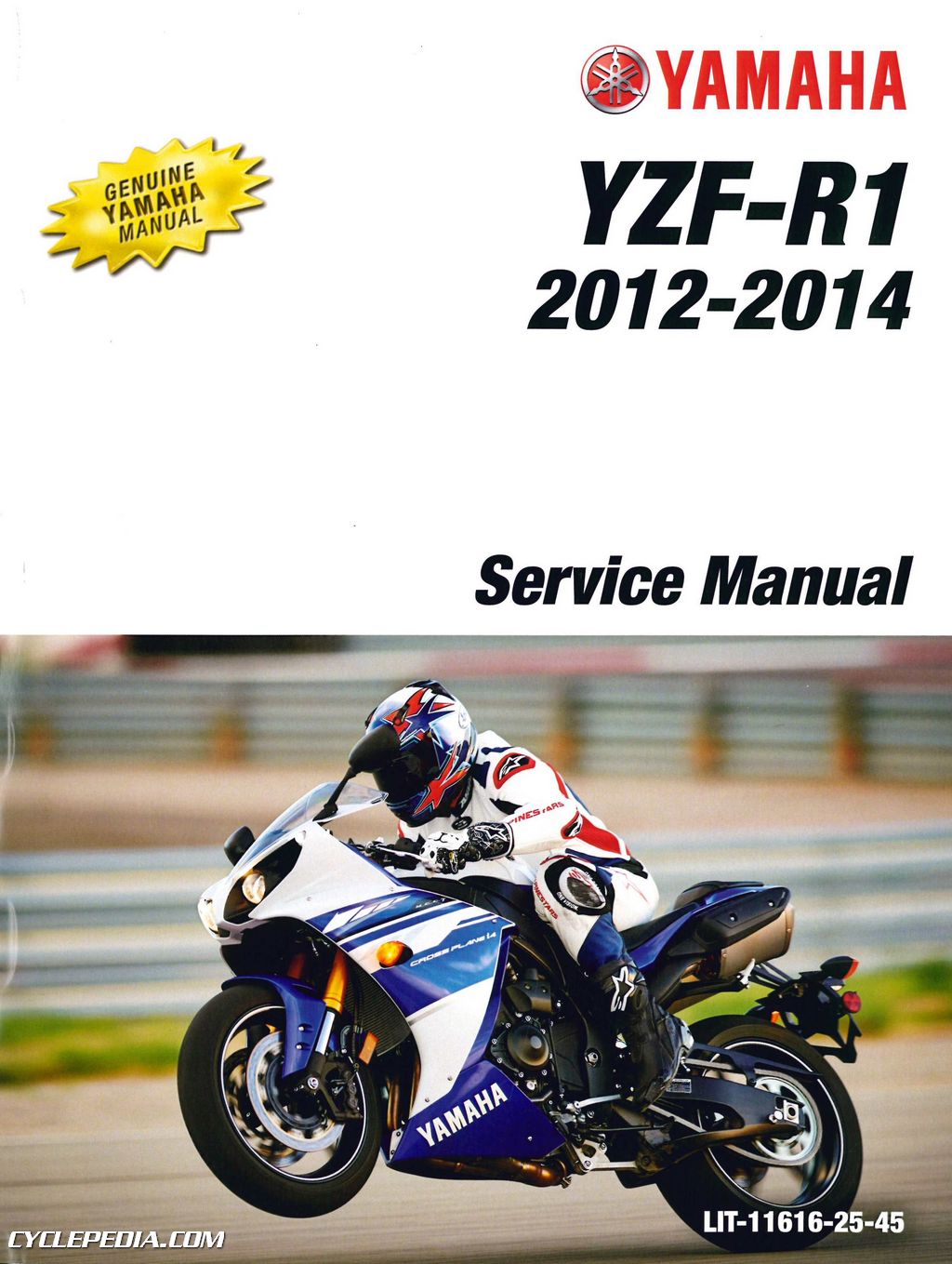 2012 – 2014 Yamaha YZFR1B YZF-R1 1000cc Motorcycle Service Manual