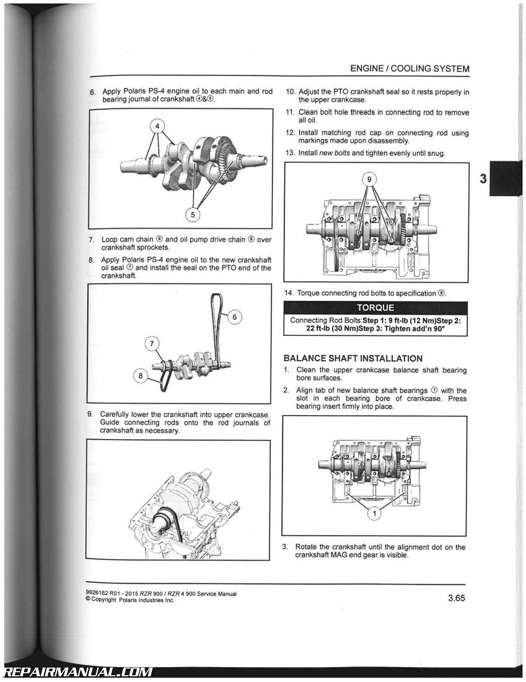 2015 Polaris Ranger RZR 900 RZR 4 900 Side by Side Service Manual