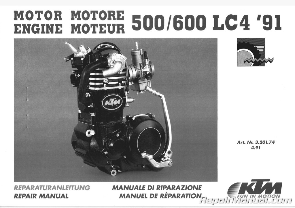 ATV &amp; Motorcycle Repair Manuals / KTM Motorcycle Manuals / KTM Manual ...