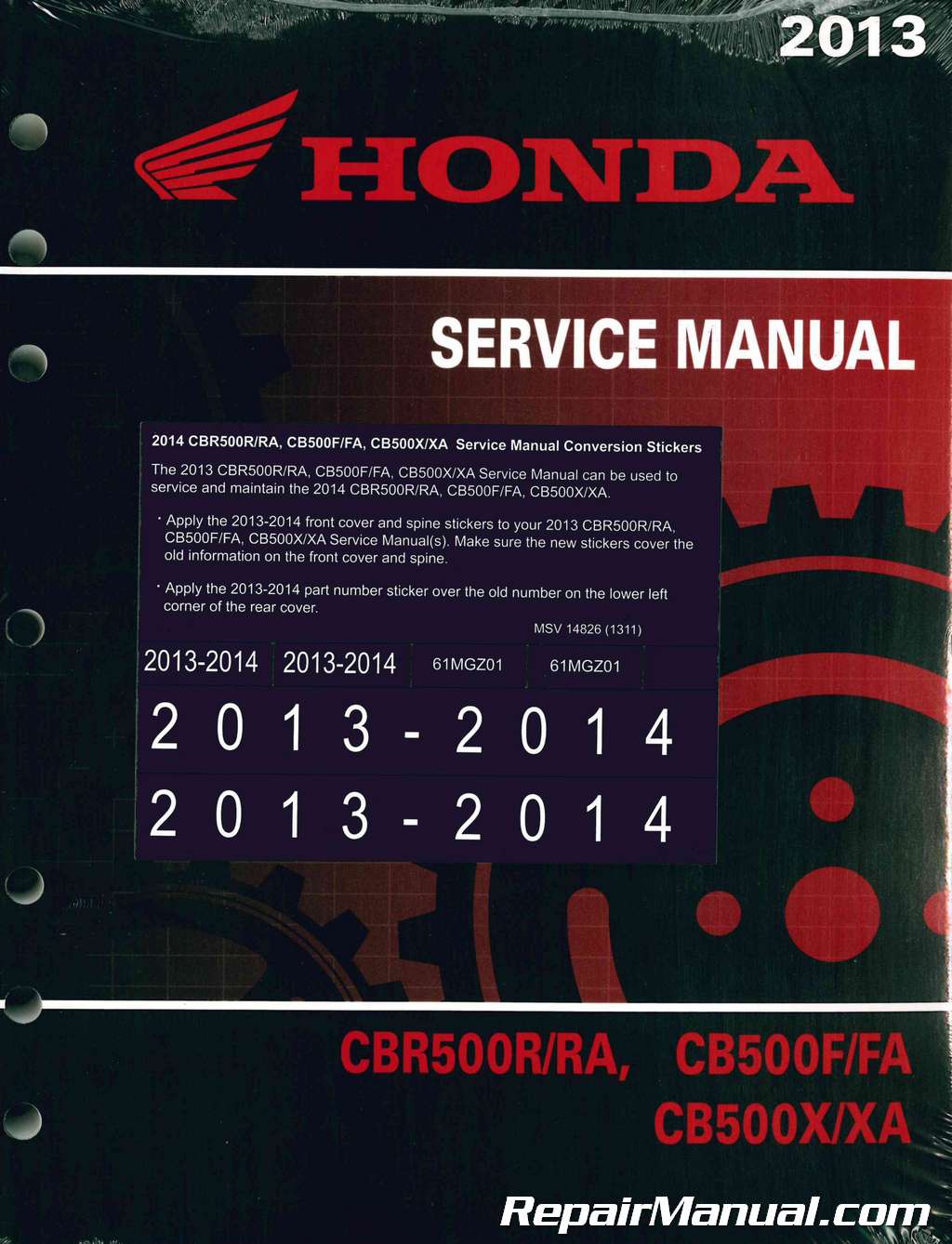 Honda cb500 service manual #4