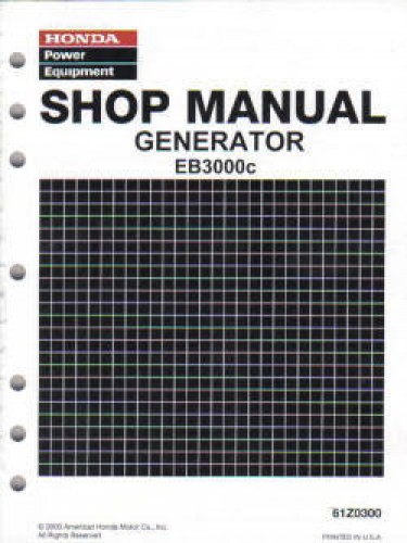 honda eg 3000 generator manual