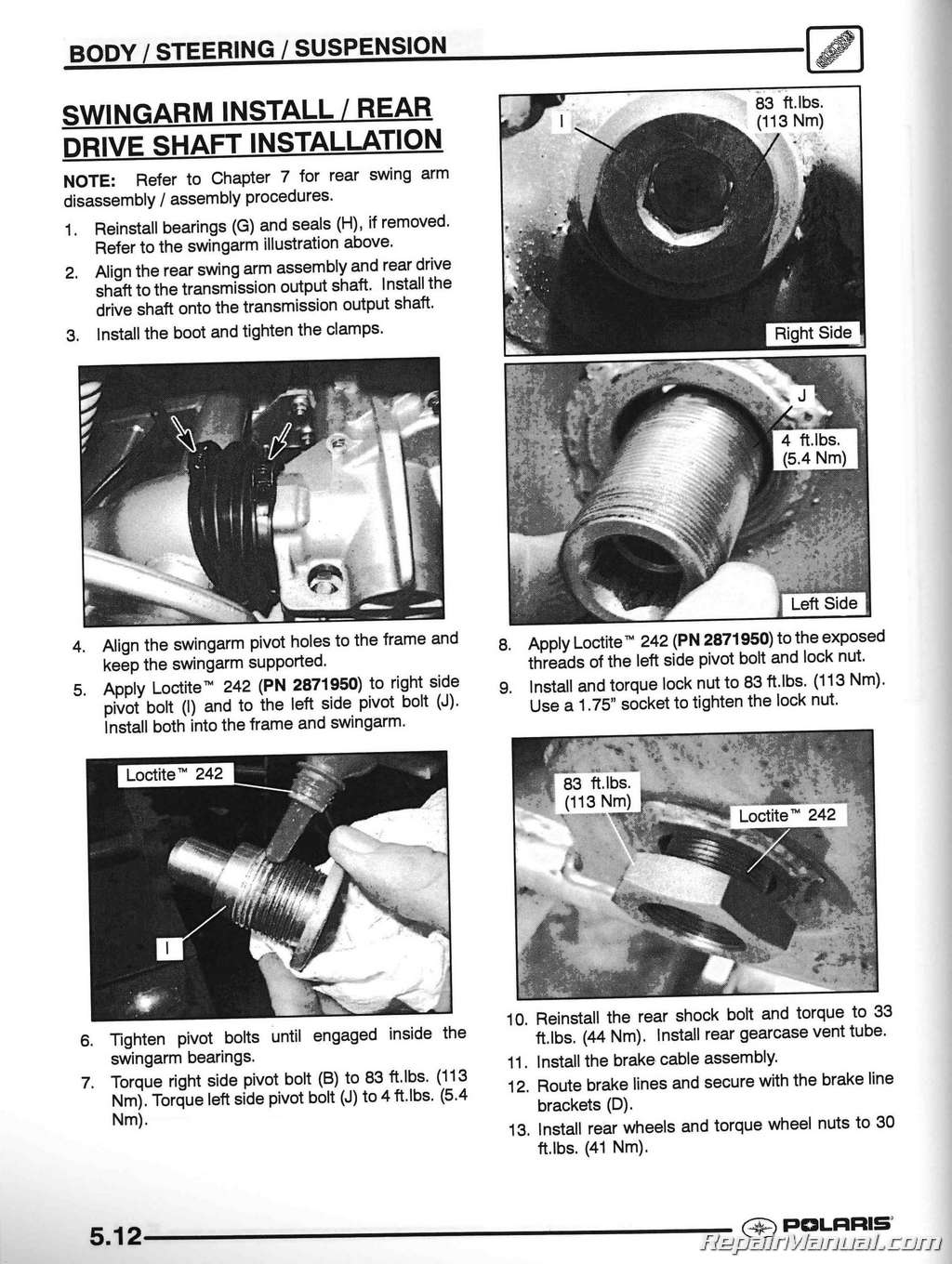 ATV &amp; Motorcycle Repair Manuals / Polaris ATV Manuals / 2005 Polaris ...