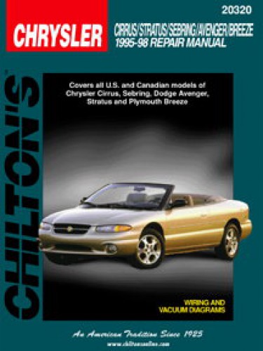 1998 Chrysler sebring repair manual online