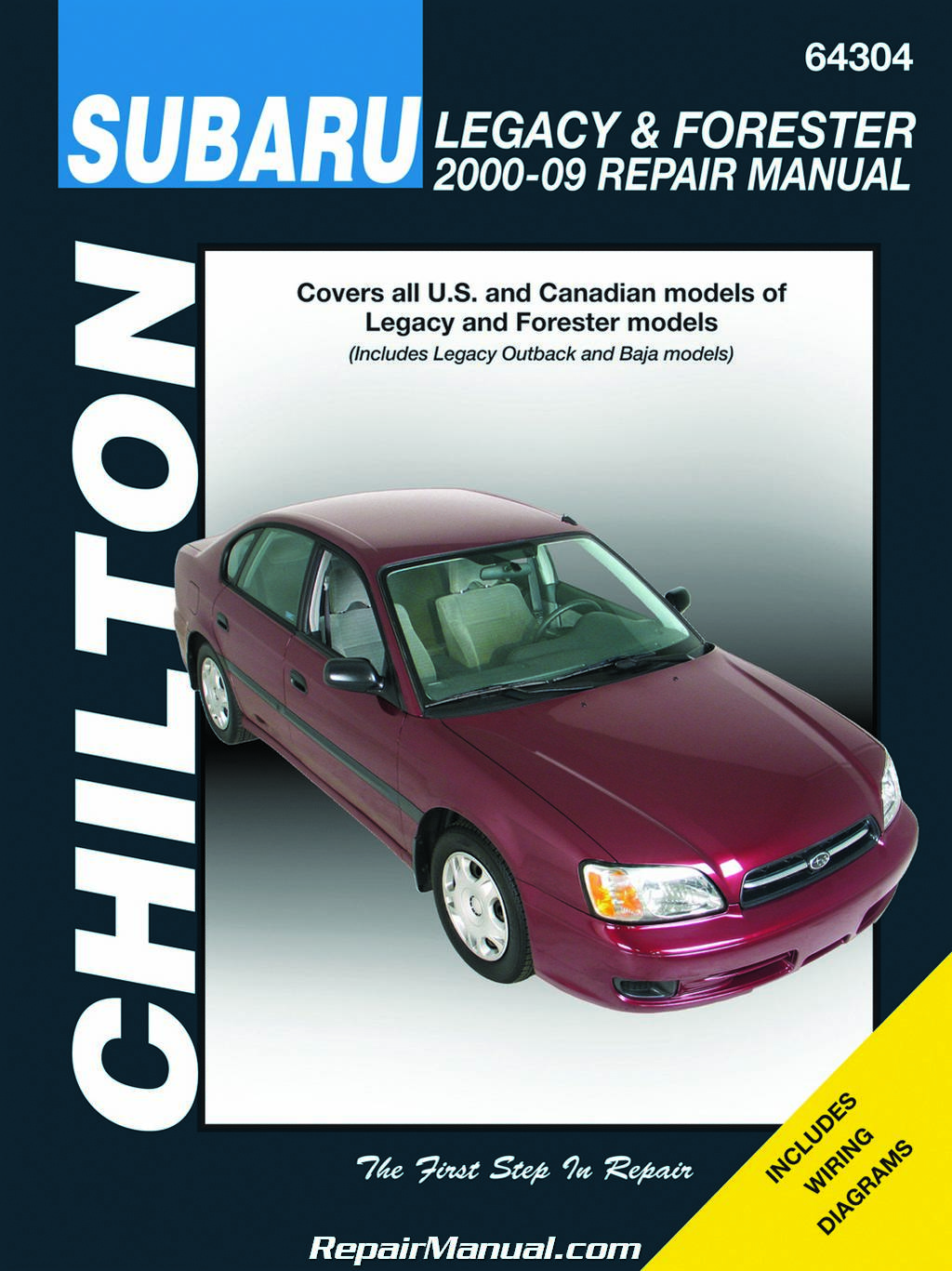 Chilton Subaru Legacy Forester 2000-2006 Repair Manual