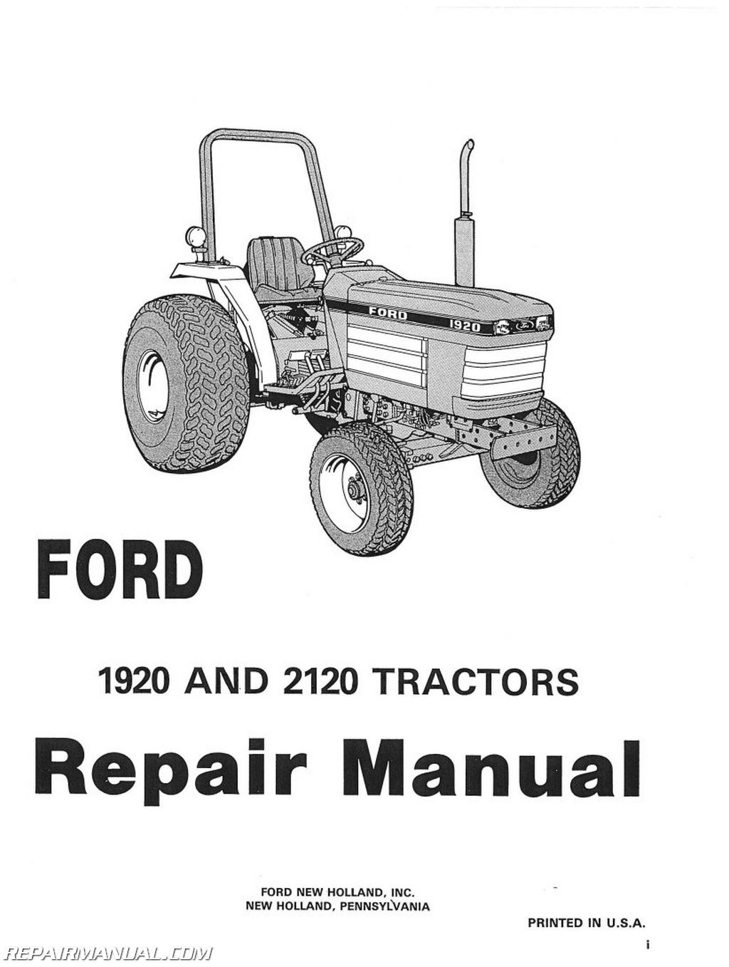 Ford 1920 tractor parts manual