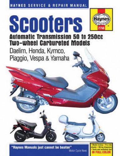 Repair Manuals / Honda Motorcycle Manuals / Honda KYMCO Vespa Scooter ...