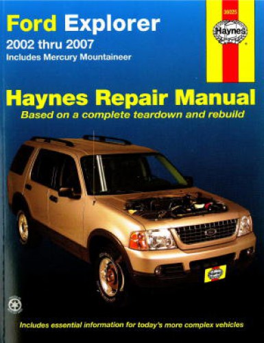 Haynes repair manual 2002 ford explorer #1