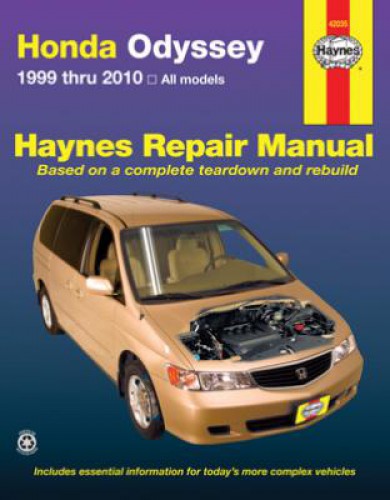 Haynes repair manual honda odyssey