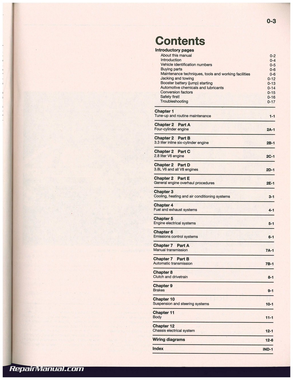 1993 Mercury Capri Owners Manual