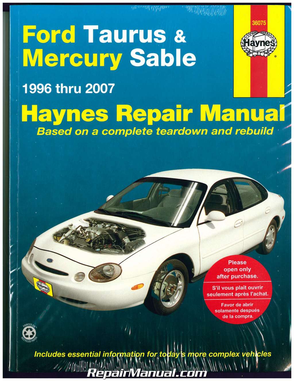 1996 2001 Ford haynes manual mercury sable taurus #3