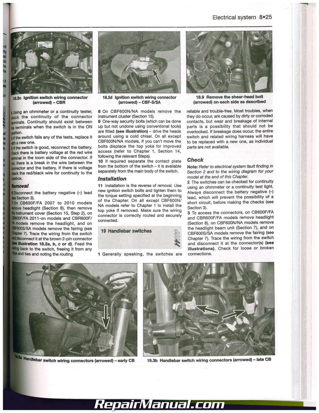 Honda cbf 600 repair manual #7