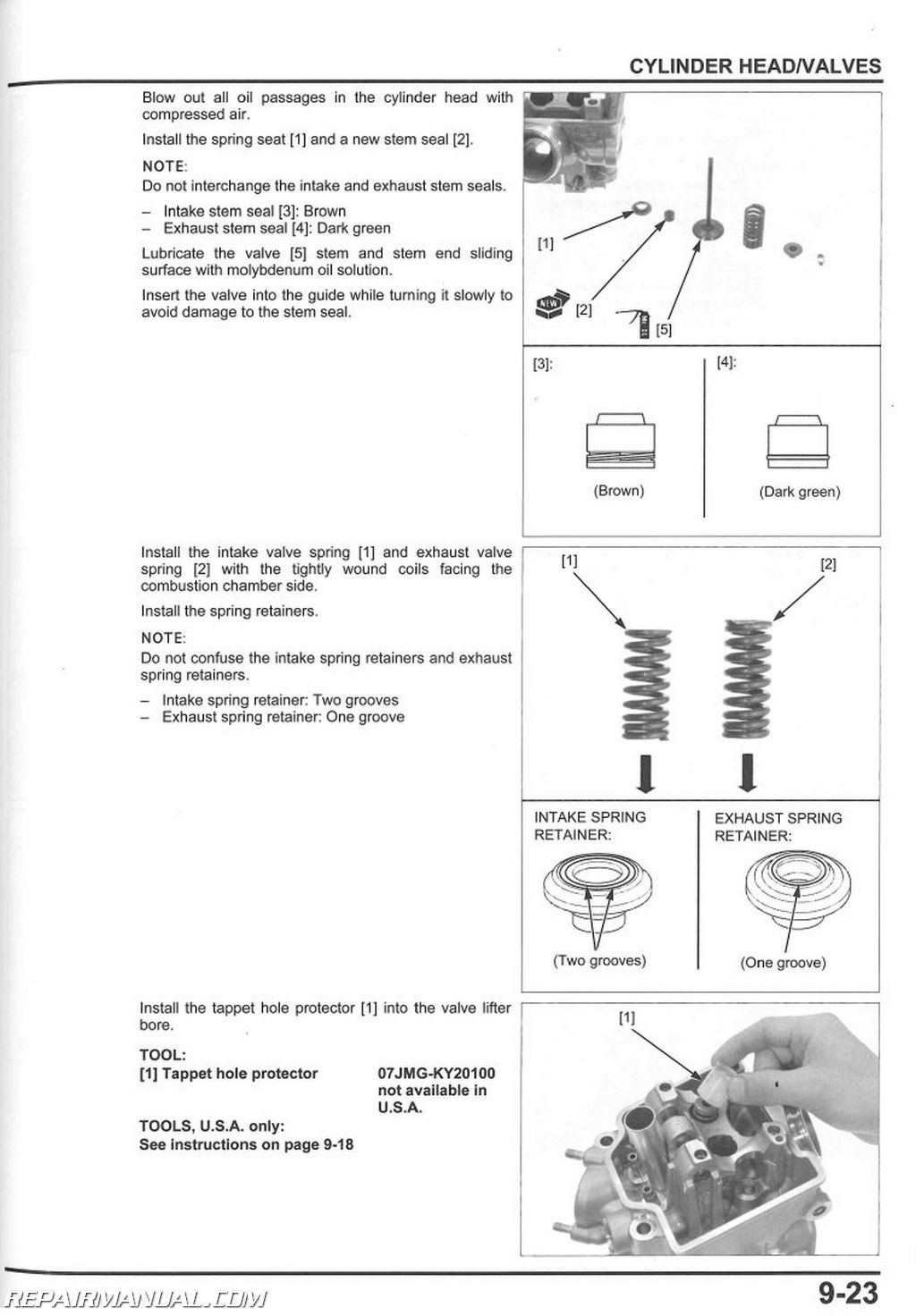 2010-2013 Honda CRF250R Motorcycle Service Manual