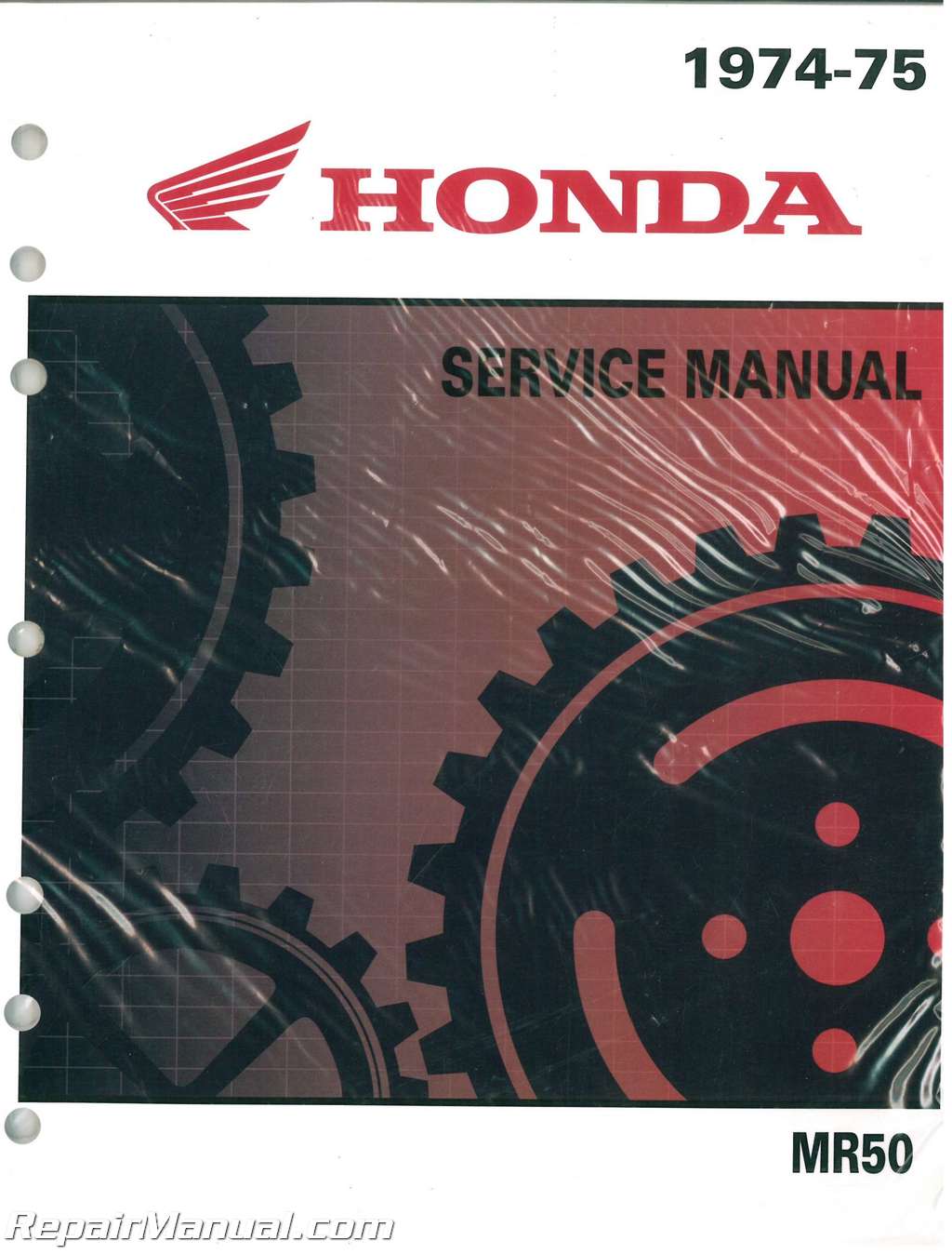 Honda Mr50 Motorcycle Service Manual  U0026 Parts Manual 1974