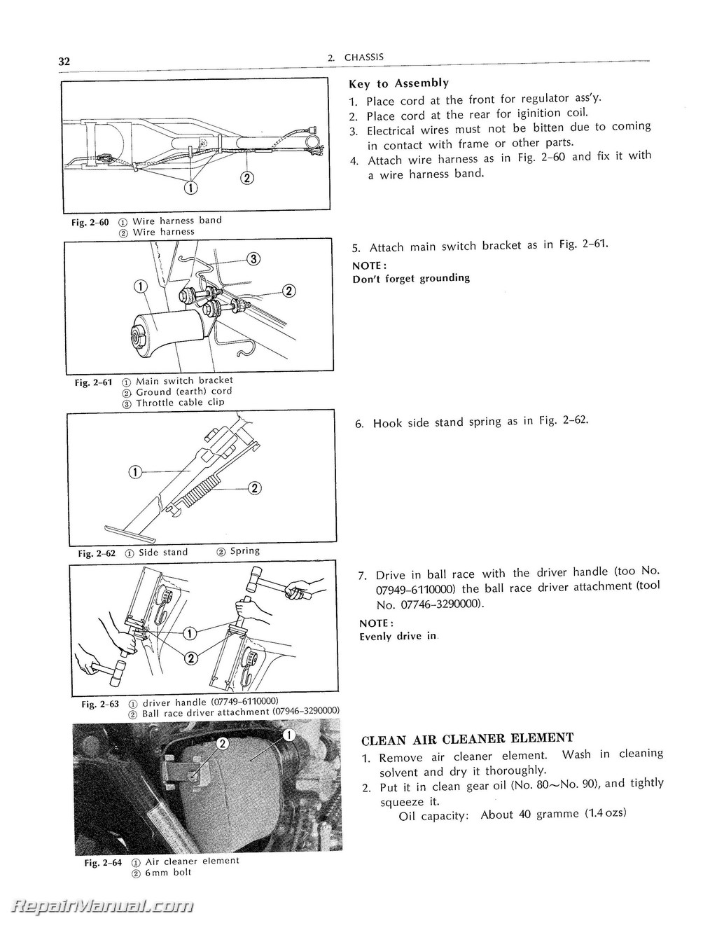 1972 Honda motorcycle service manual #6