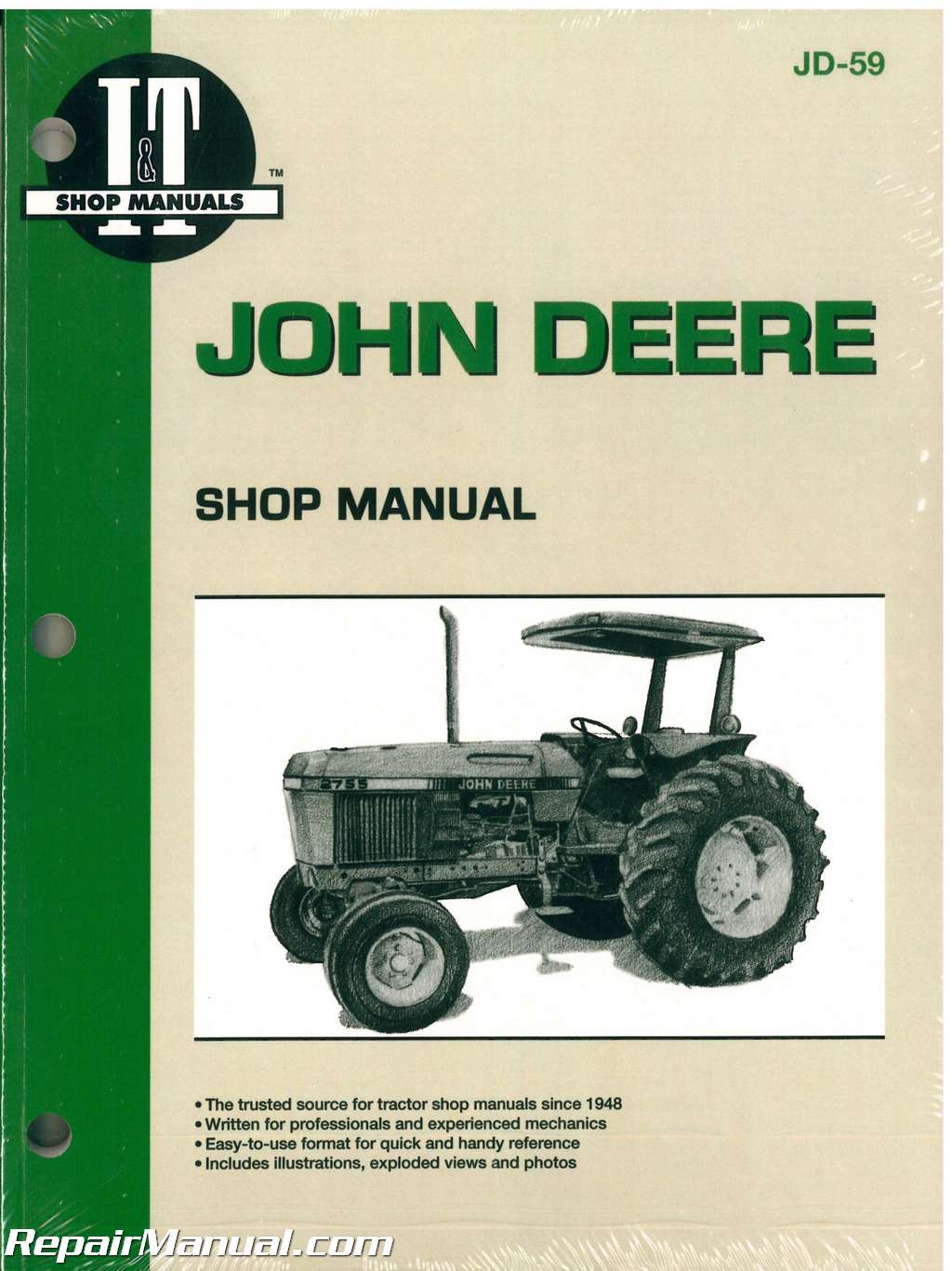 John Deere 2750 2755 2855 2955 Tractor Workshop Manual