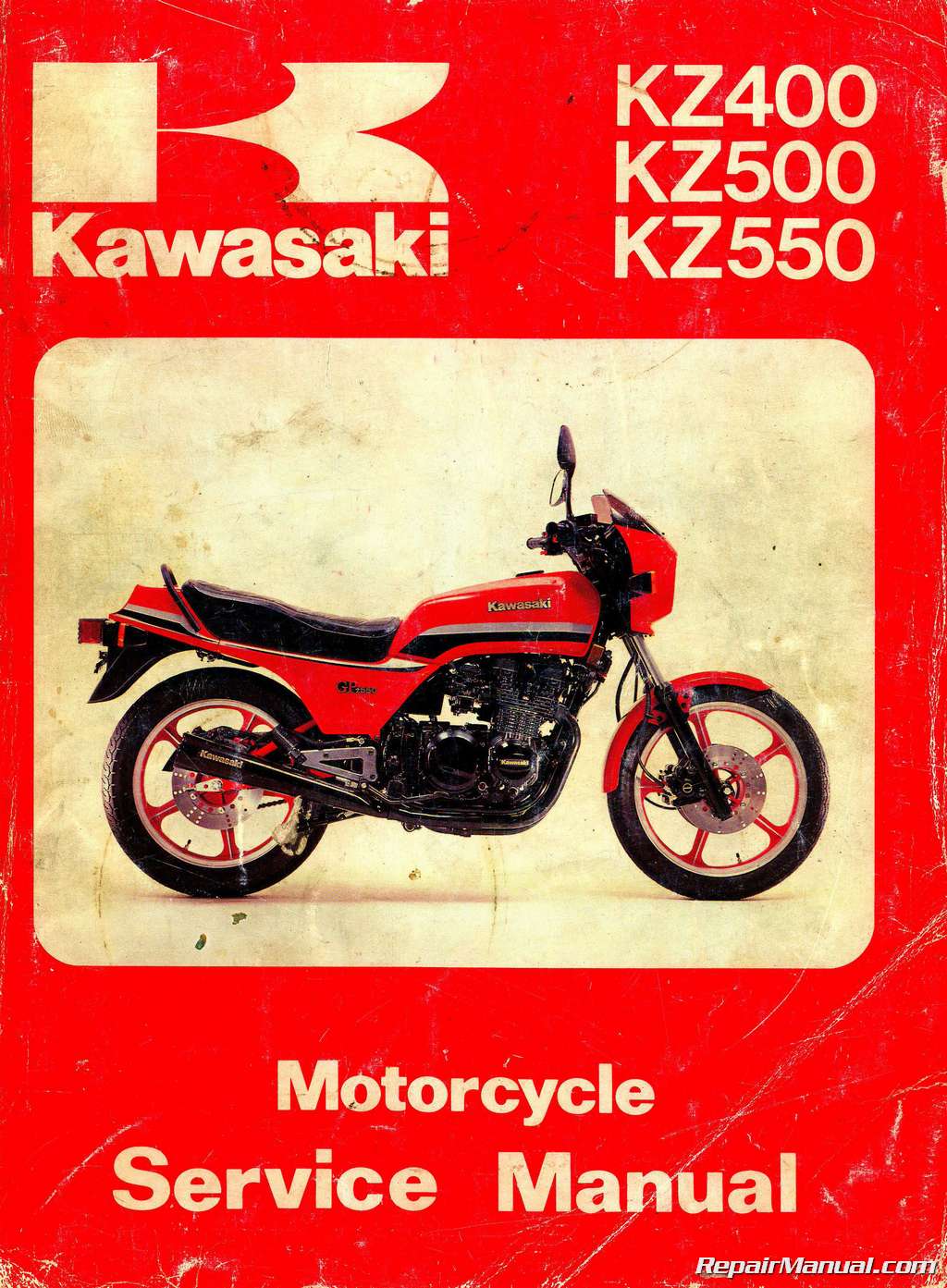 Kawasaki KZ400 KZ500 KZ550 Motorcycle Service Manual