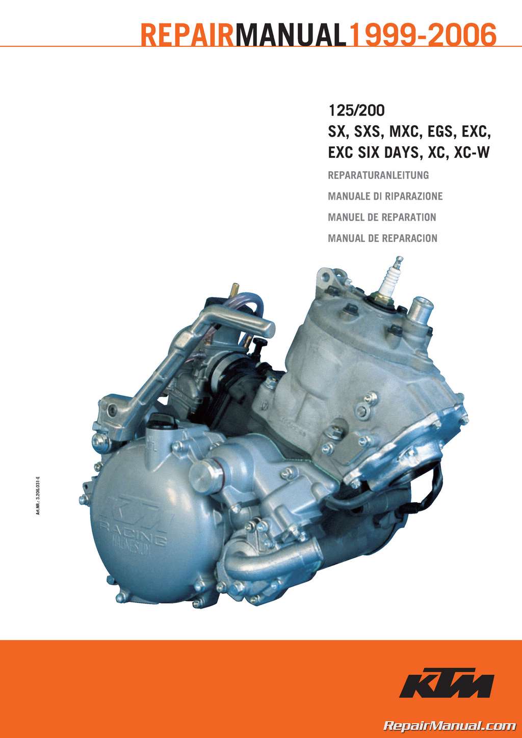 1999 – 2006 KTM 125 200 Two Stroke Motorcycle Engine ...