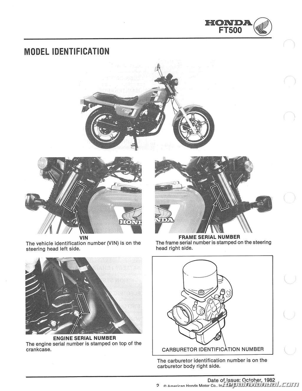 Honda Ascot Vt500 Repair Manual
