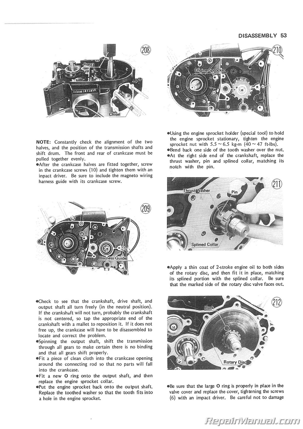 Ke175 Motorcycle Service Manual 1976 Kawasaki Ke175b1