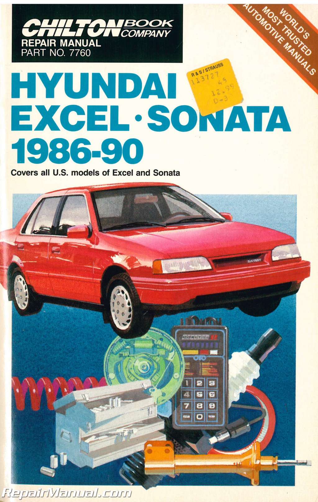 Used Chilton Hyundai – Elantra Excel Scoupe Sonata 1986 ...