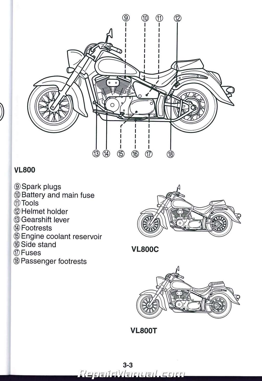 2009 Suzuki Boulevard C50 C50C C50T VL800 800C 800T Motorcycle Owners