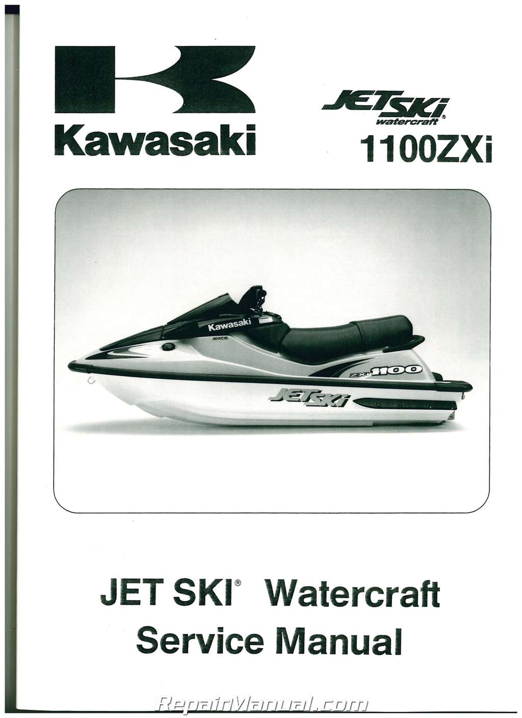 1996-2002 Kawasaki 1100 ZXi 1999 1100 STX Jet Ski Factory Service Manual