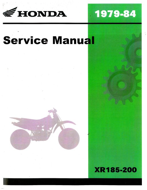 Download honda xr200 repair manual #6