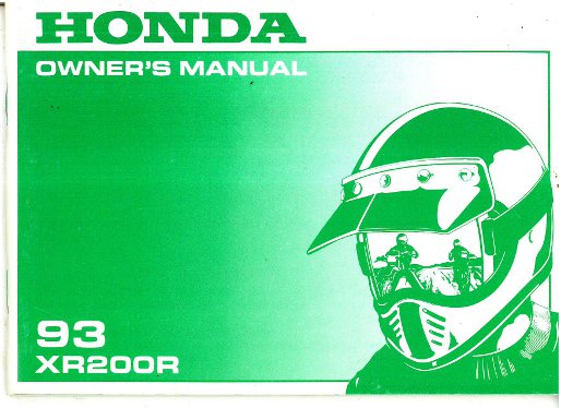 Honda xr200r repair manual #4