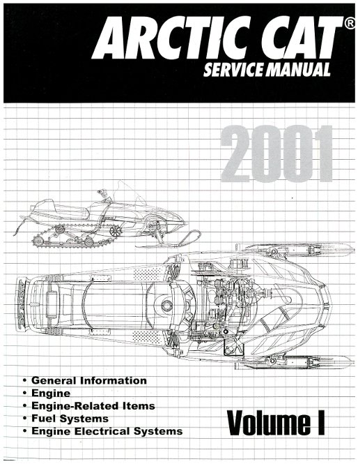 2001 Arctic Cat Snowmobile Service Repair Manual Volume 1 1