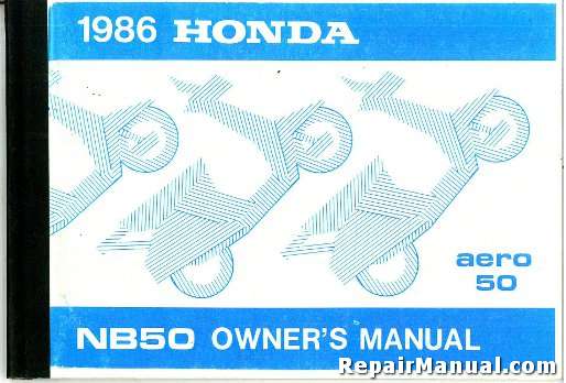 Honda Aero 50 Service Manual