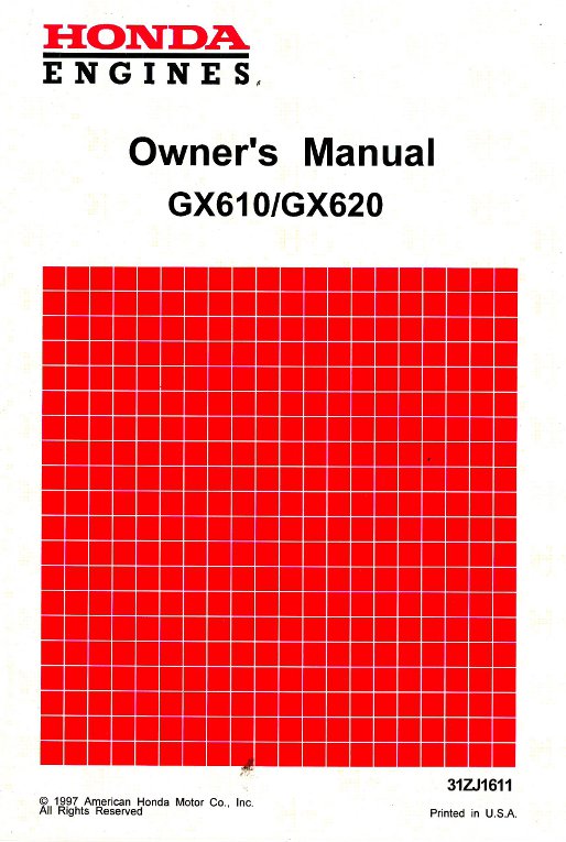 Honda gx620 manual #4