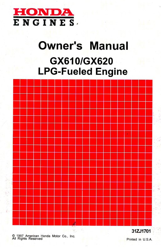 Honda gx620 manual #5