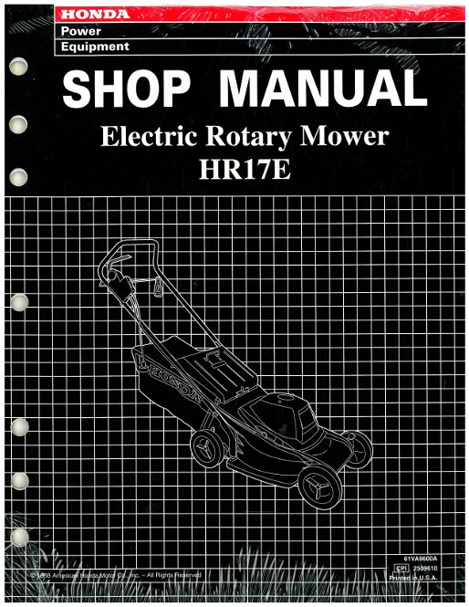 Download honda lawn mower shop manuals #2