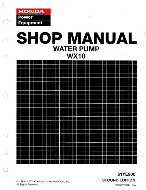 Honda manual pump water #2