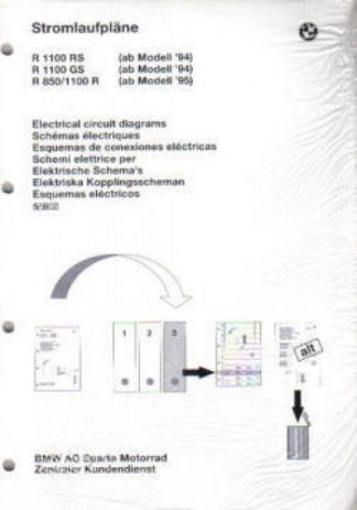 BMW R1100RS R1100GS R850 1100R Factory Electrical Circuit Diagrams