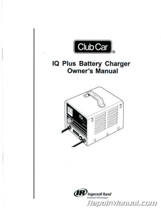 Club Car Domestic and Export IQ Plus Battery Charger Owners Manual