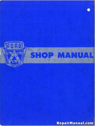 1953 Ford Passenger Car Shop Manual Supplement